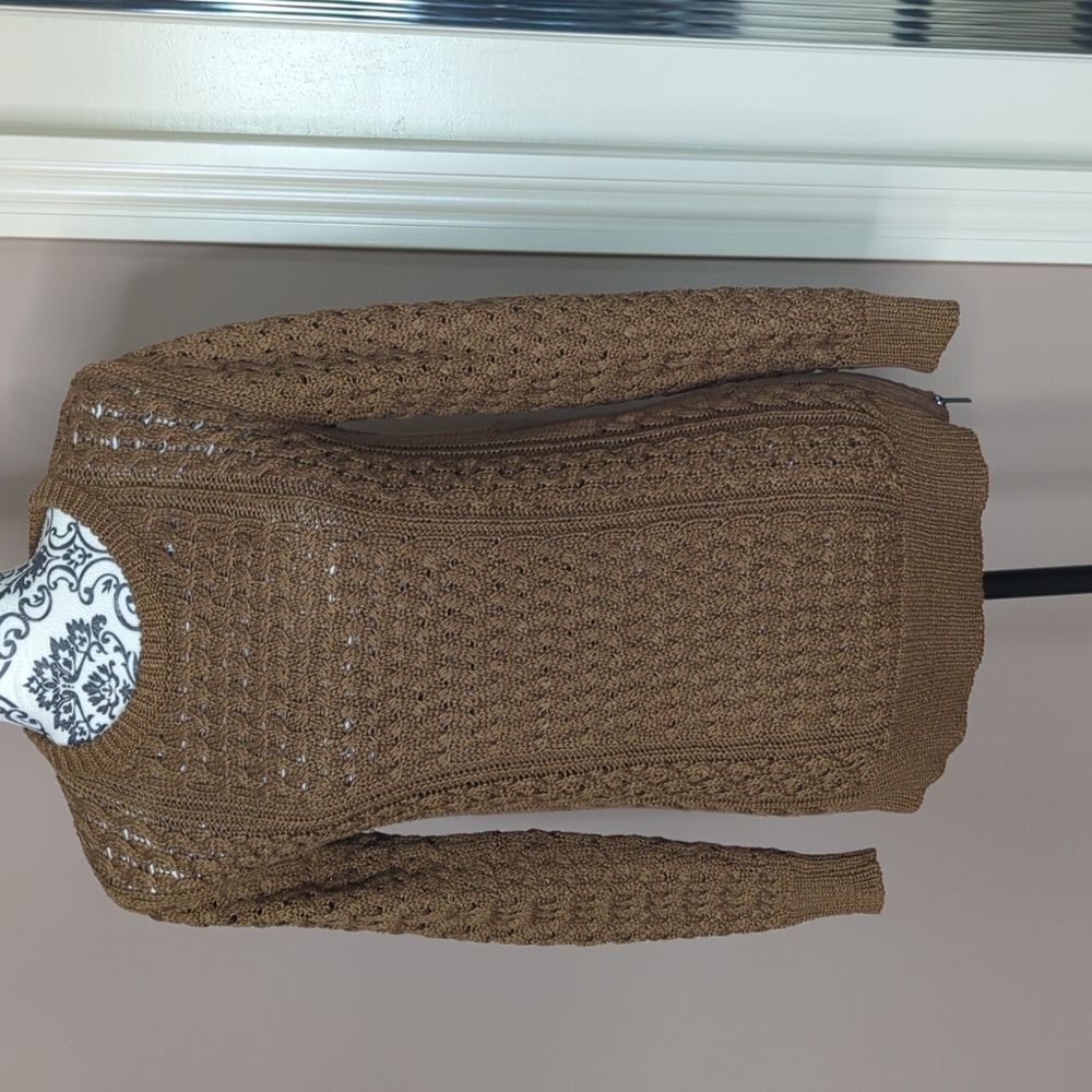 Size XS Brown Knit Sweater